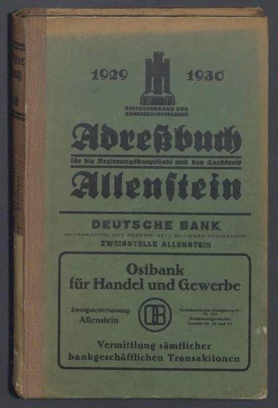 ﻿Neues bei den historischen Adressbüchern