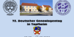 72. Deutscher Genealogentag 2020 in Tapfheim