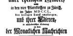 Züricher Taufen, Ehen und Verstorbene 1751-1800 digital