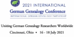 2021 International German Genealogy Conference in Cincinnati