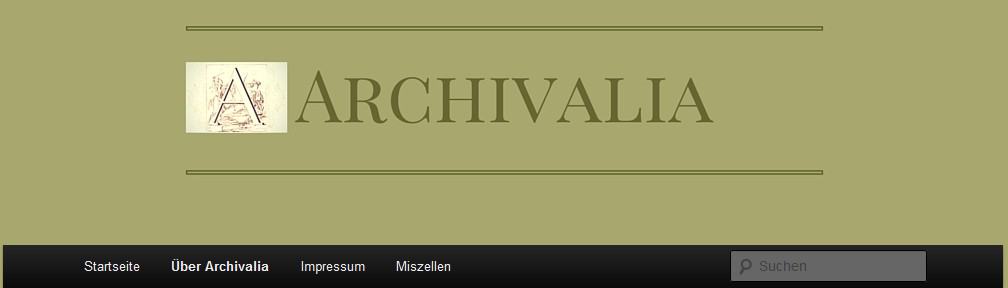 Blogs kurz vorgestellt: "Archivalia"