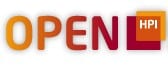 Logo der Lernplattform openHPI; Themen Informationstechnologie (IT) und Innovation des Hasso-Plattner-Instituts (Potsdam)