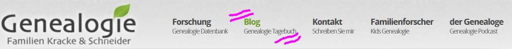 Blogs kurz vorgestellt: Timo Krackes „Genealogie Tagebuch“