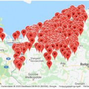 Karte, die die von GreifX erfassten Orte zeigt