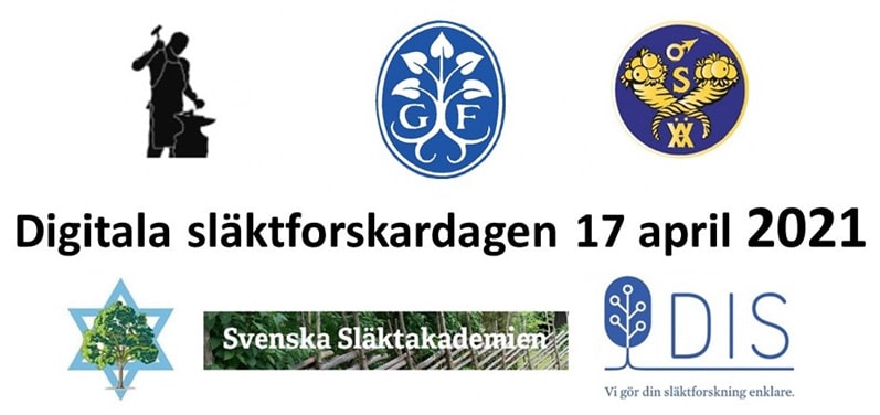 Zwei digitale Genealogentage 2021 in Schweden