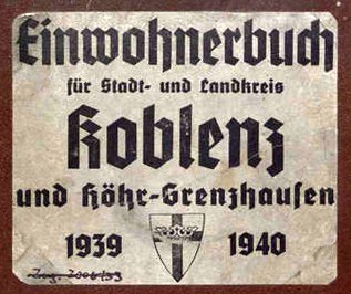 Adressbuch Koblenz