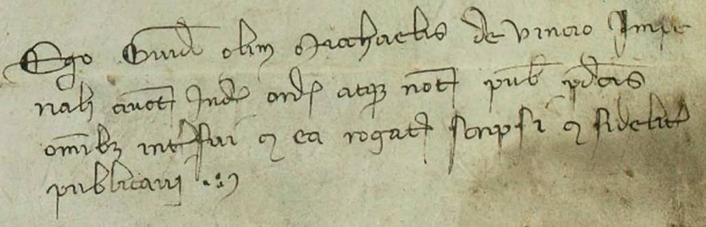 Ältester Nachweis für den frühestens Vorfahren: Guido di Michele da Vinci (1331)