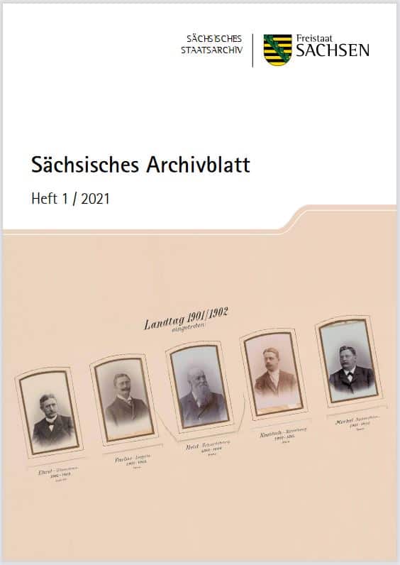 Sächsisches Archivblatt Heft1/2021 Titel