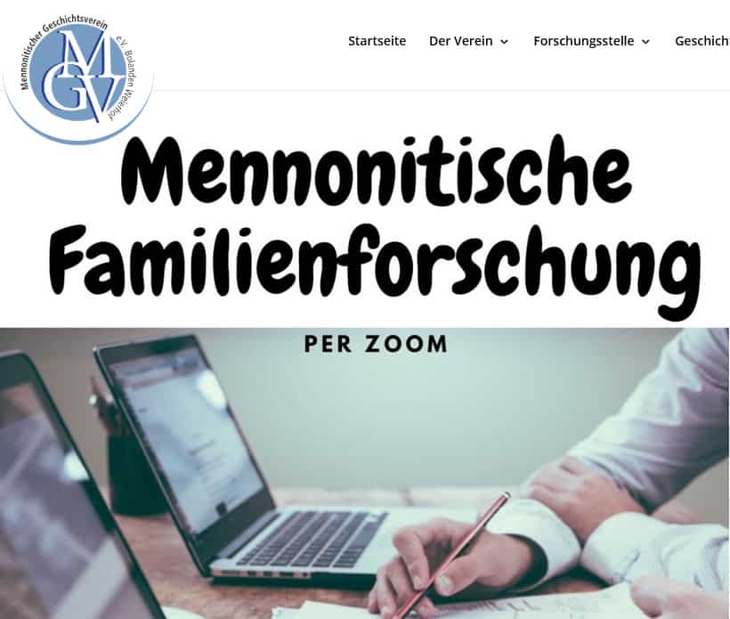 Mennonitische Familienforschung im Mennonitischen Geschichtsverein