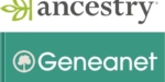 Logos von Ancestry und Geneanet