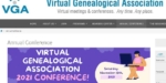 Ankündigung der Jahreskonferenz des Virtuellen Genealogievereins "Virtual Genealogical Association"