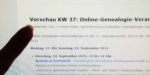 Vorschau KW 37 Online-Genealogie-Veranstaltungen