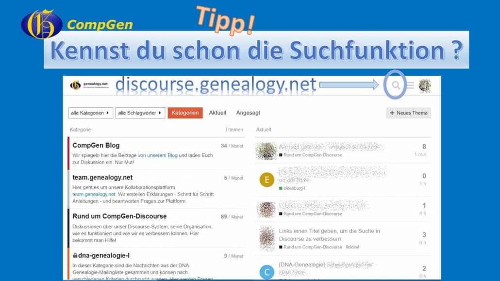 Discourse noch besser nutzen mit unser em Tipp: die Suchfunktion hinter der Lupe