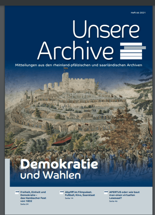 "Unsere Archive" Nr. 66/2021 aus Rheinland-Pfalz und dem Saarland