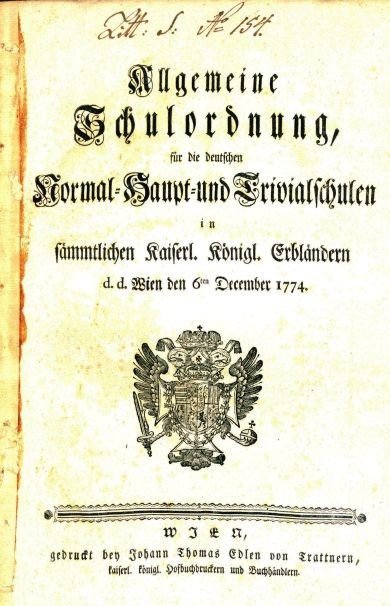 Allgemeine Schulordnung 1774