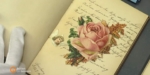 Eins von vielen alten Poesiealben im Bremer Staatsarchiv (Bildausschnitt aus dem Videofilm von âbuten un binnen")