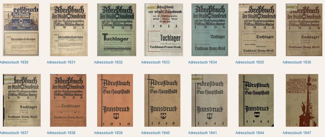 Innsbrucker Adressbücher