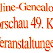 Vorschau Online-Genealogie-Veranstaltungen 49. KW