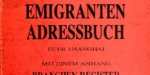 Neue Adressbücher zur Erfassung, darunter das Emigranten-Adressbuch für Shanghai 1939