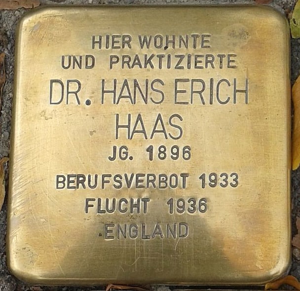 Stolpersteine in NRW Köln Agnes-Viertel Erich Haas