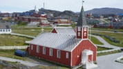 Die Kathedrale von 1849 in der Hauptstadt Nuuk/Grönland 