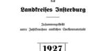Insterburg ist eines der zwei neuen Adressbücher zur Erfassung