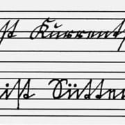 Sütterlin- und Kurrentschrift