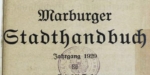 Adressbuch Marburger Stadthandbuch 1920