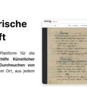 Transkribus kann Handschriften lesen
