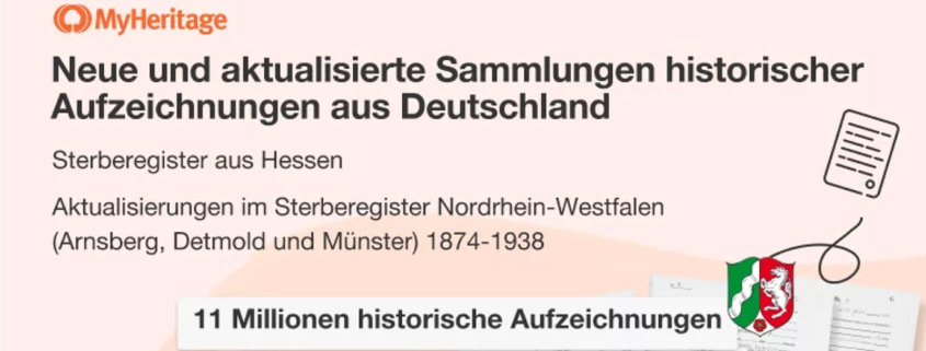 Landesarchive, FamilySearch, Myheritage