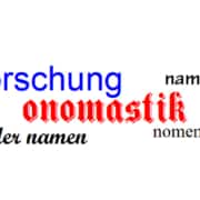 Namenforschung Onomastik
