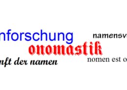 Namenforschung Onomastik