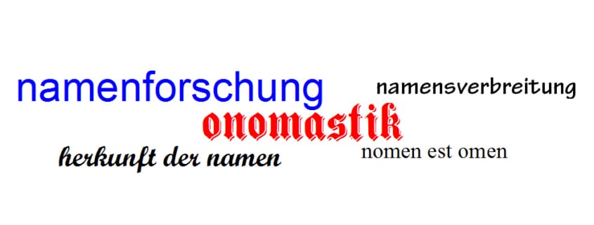 Namenforschung Onomastik