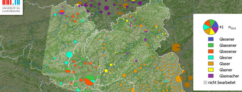 Atlas der Großregion SaarLorLux, Beruf Glaser