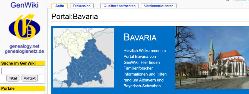 Ortsartikel im Genealogischen Wiki