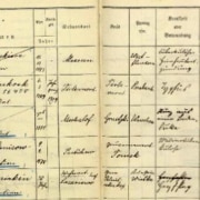 Eintragungen im Totenbuch des Kriegsgefangenen-Lazaretts Soltau