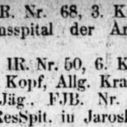 Ausschnitt aus einer gedruckten Quelle, bei dem die zweite und dritte Zeile eines Eintrags jeweils eingerückt ist