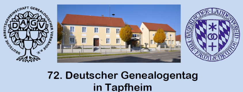 72. Deutscher Genealogentag in Tapfheim