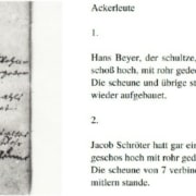 Text und Transkription aus dem Hauß-Buch von Karow
