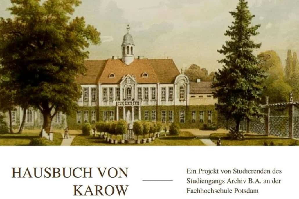 Projekt-Veröffentlichung Hausbuch von Karow