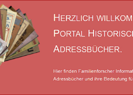 Erfasst im Portal Adressbücher