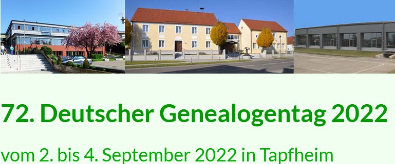 72. Genealogentag Tapfheim