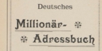 Titel des Millionär-Adressbuchs