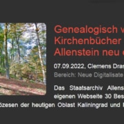 Staatsarchiv Allenstein digitalisiert neue Kirchenbüchern
