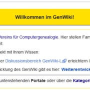 Hilfe zur Weiterentwicklung des GenWiki