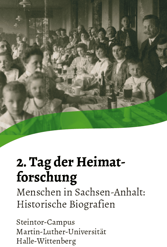 Plakat zum 2. Tag der Heimatforschung in Halle