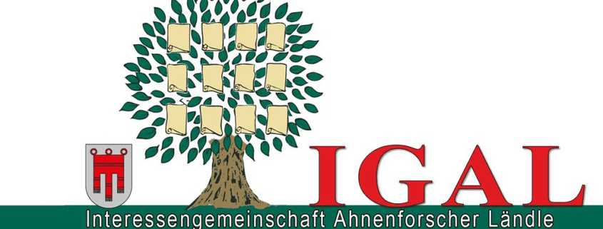 Logo der Interessengemeinschaft Ahnenforscher Ländle (IGAL)