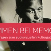Banner von Memoriav - Verein zur Erhaltung des audiovisuellen Kulturgutes der Schweiz