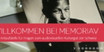 Banner von Memoriav - Verein zur Erhaltung des audiovisuellen Kulturgutes der Schweiz