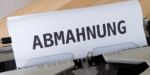 Abmahnung